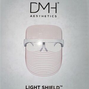 Light Shield Face Mask - Clear Shield with White Frame